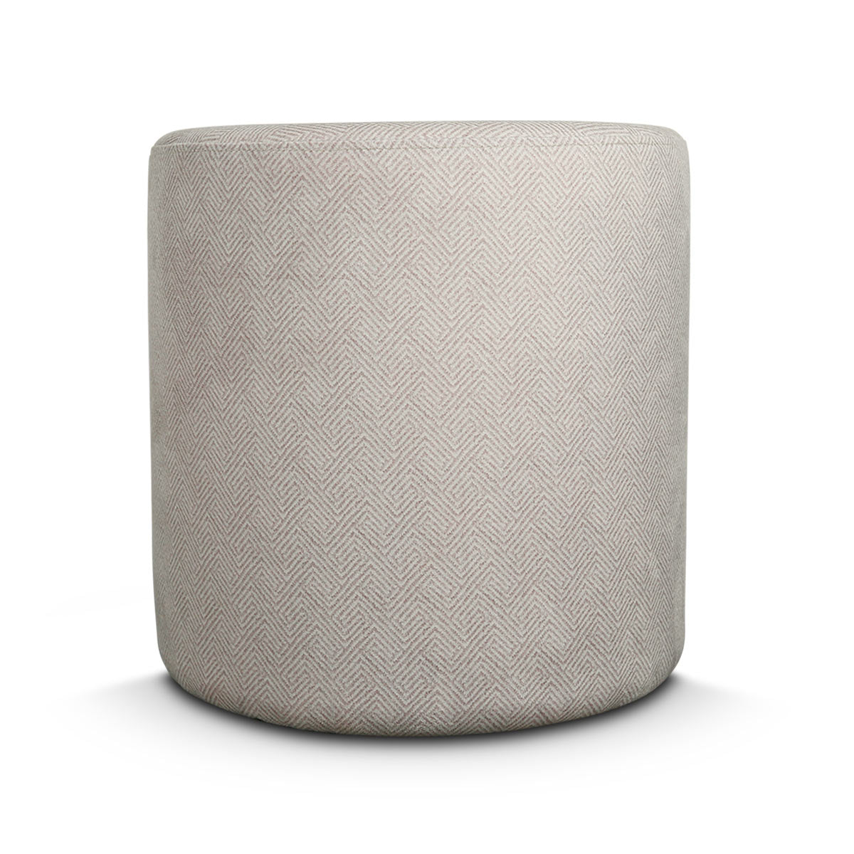 Amber Cylindrical Pouffe